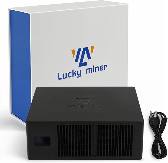 Bitcoins Miner Lotto Mining Device 4.2TH/S 2.4G WiFi SHA-256 Asic Chip BM1366 Portable LV08 Micro Silent Cryptocurrency Home Use BTC Miner Machine Solo Miner, Black