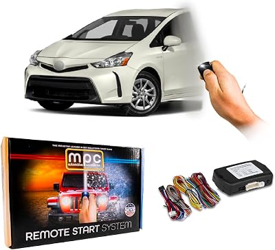 MPC Remote Start Kit Compatible with Toyota Prius V 2012-2016 || Hybrid Only || Push Lock 3X to Start || USA Tech Support