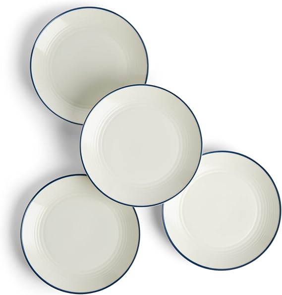 Royal Doulton Gordon Ramsay Maze Plate 8.7in Denim Line, Set of 4