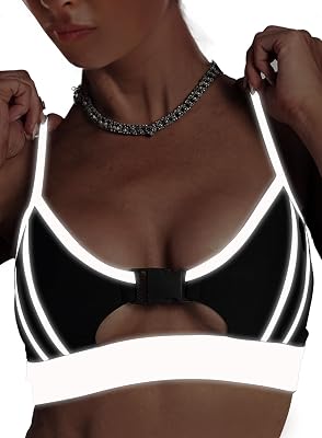 Womens Reflective Rave Tank Top - EDC Music Festival Crop Cami Buckle Underboob Shirt Concert Outfit
