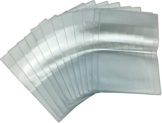 ALL in ONE Clear Plastic Passport Holder Protector with Card Covers (5 Pack)