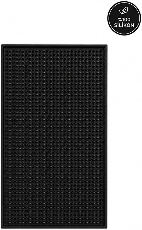 Bar Mat 45x30 –%100 Silikon Kaymaz Tezgah Koruyucu – Mutfak/Bar