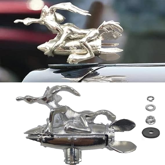 Hood Ornaments for Vehicles Coyote Hood Ornament Made of Alloy for All Types of Cars Hoods Motorcycle Styling