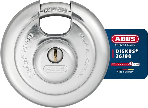 ABUS 20340 Diskus Hardened Steel Shackle Padlock