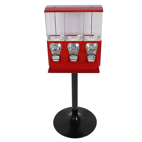 -Duty Triple-Compartment Commercial Vending Machine – Coin & Bill Operated, Lockable Security Design for Retail, Cafeteria & Office Use