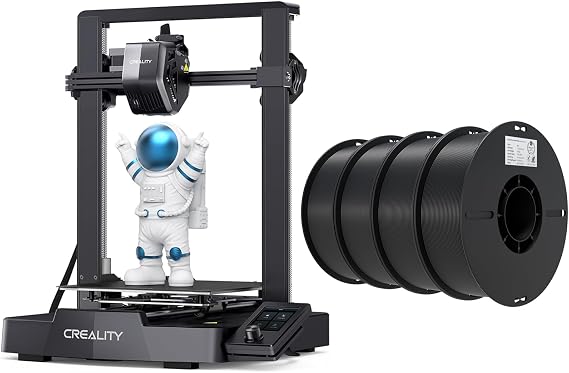 Creality Ender 3 V3 SE 3D Printer Bundle with PLA Filament 4 Packs(Black)