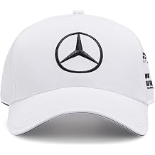 Mercedes AMG Petronas Formula One Team - Official Formula 1 Merchandise - Lewis Hamilton Kids 2022 Team Cap - White - One Size