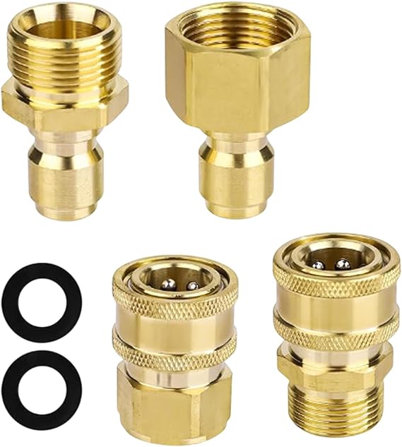 4 Pack M22‑14mm Pressure Washer Adapter Set