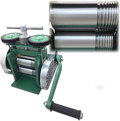 Rolling Mill Machine Assembled Jewelry Metal Wire Reducing Thickness Press Tablet Jewelry DIY Tool Stainless Alloy Manual For Beginnners DIY UseA