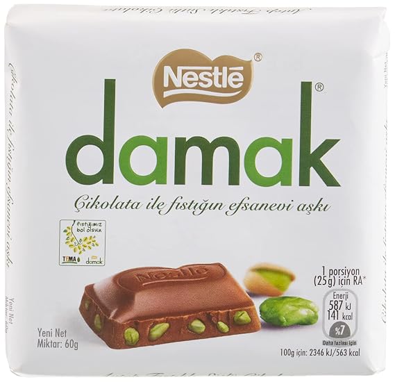 Pistachio Milky Chocolate Squares, 2 Pack by Nestle