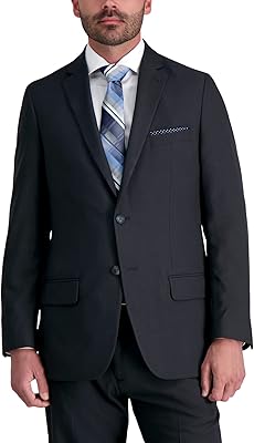 Haggar Mens Smart Wash with Repreve Classic Fit Flat Front Suit Separates Pant