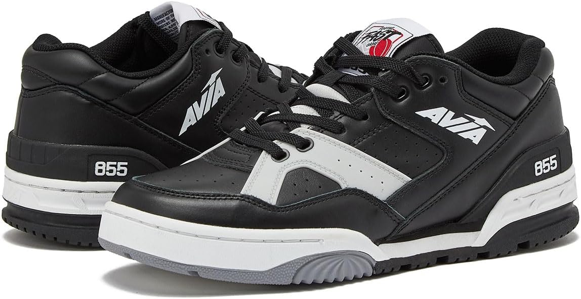 Avia 855 Mens Basketball Shoes, Low Top Retro Sneakers for Indoor or Outdoor, Street or Court, Sizes 7 to 15
