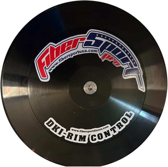 Discus PRO, 1.6 Kg Discus, Black Anodized Silver Plate, 82% Rim Galvanized, Boys High School, 170 ft (45M) to a Potential of 210 ft (65M)