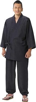 Hirosima Denim Fabric Samue Made in Japan