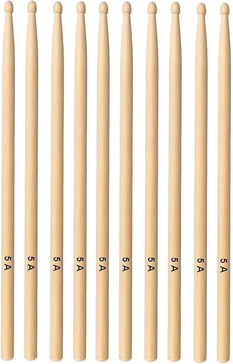 Chroma Baget - Davul - 5 Çift Bateri Bageti Drumsticks 5a Pürüzsüz Yüzey