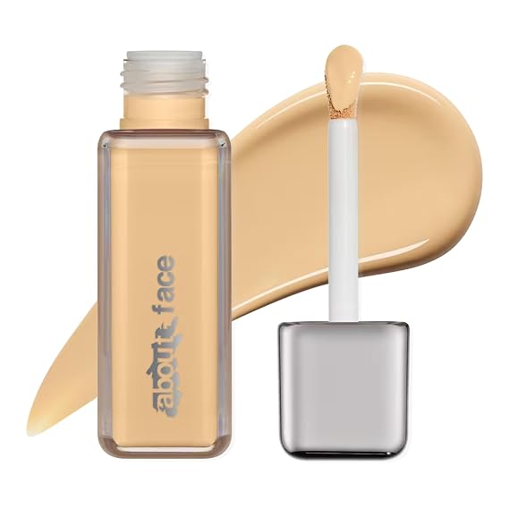 about-face THE PERFORMER Skin-Focused Foundation LM1Warm Medium Coverage, Long-Wear, Breathable & Buildable Base Clean, Vegan, Hydrating Formula with Blue Agave & Chlorella 1.08oz
