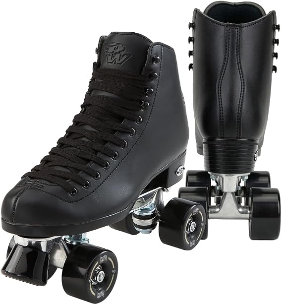 Riedell RW Wave Roller Skates for Men and Women - Durable Recreational Quad Skate with Padded, Precision Fit and High-Rebound Wheels, Roller Skates