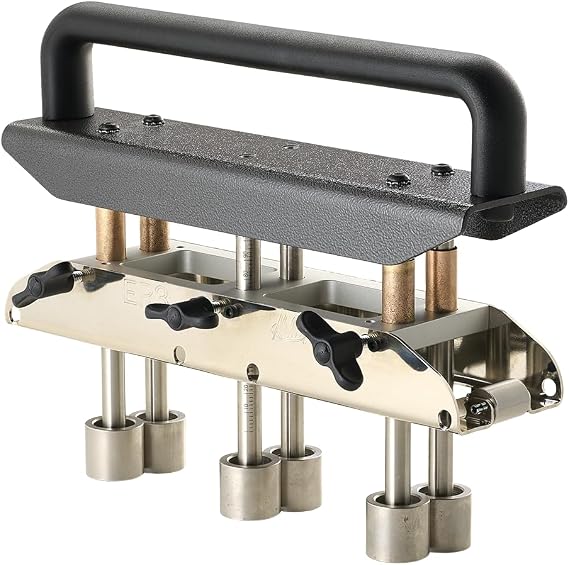Malco ER3 Three-Station Edge Roller | Quick Adjust 5/8 to 4in bends in 29-22ga steel | Metal Roofing Bending Roller Tool | Independently Adjustable Center Roller for Mild-Angled Bends.