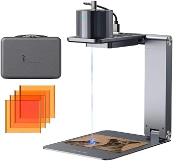 LaserPecker 1 Pro Super Laser Engraver, Portable Laser Engraving Machine Mini Etcher for Wood Leather Felt Engraving No for Metal - with Auto Focus Stand  Protective Shields  Storage Case