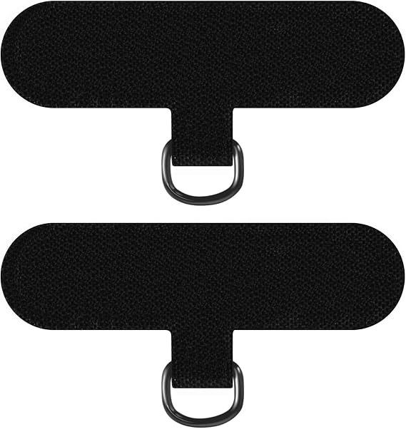 Phone Lanyard Clip Tether Tab, Smartphone Crossbody Strap Replacement Part for Cases(1 Pack Black Nylon)