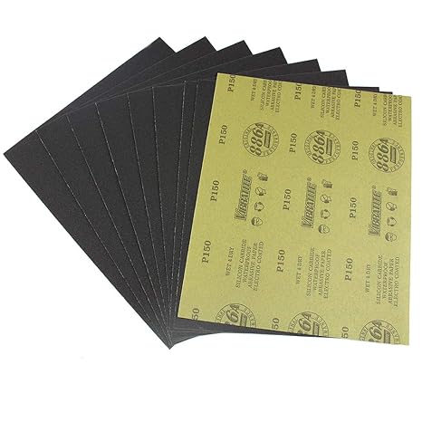 MAXAMN 1000 Grit Sandpaper, Wet Dry Sandpaper Sheets 9 x 11 Inches, Silicon Carbide Abrasive Sand Paper for Wood Furniture Finishing, Metal Sanding, Automotive Polishing, DIY Projects, 10 Sheets