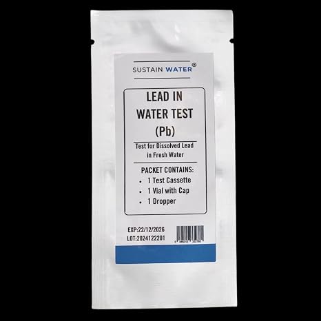 Lead Drinking Water Test Kit – High-Sensitivity (0-4ppb) Home Water Quality Testing | Fast, Accurate Detection of Lead Contamination in Tap & Well Water