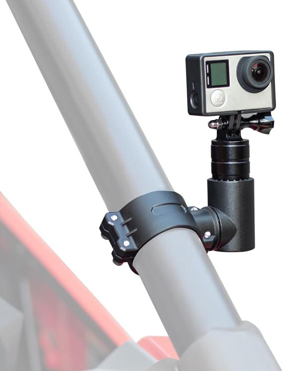KEMIMOTO UTV Camera Mount for 1.75"-2" Roll Bar 360 Rotation Aluminum