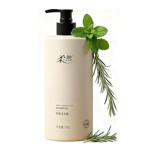 Rouran Shampoo, Rouran Anti Hairloss Shampoo, Rouran Hair Shampoo 500 Ml/17.6 Fl Oz, Suitable for All Hair Types, Nourishing & Moisturizing, Natural Ingredients (1pcs)