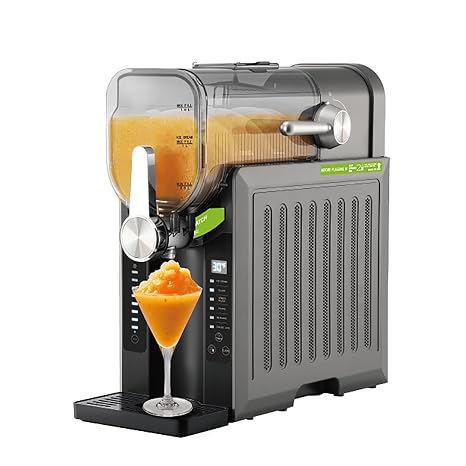 Slushie Machine for Home, Soft Serve Ice Cream Machine No Ice Needed, Frozen Drink Maker for Margaritas, Frappes, Milkshake with 6 Preset Programs
