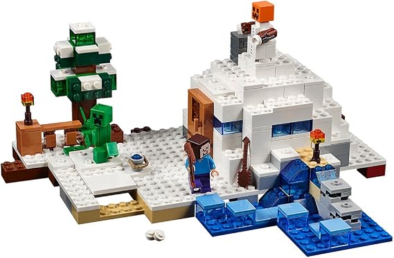 Lego Minecraft LEGO Minecraft 21120 the Snow Hideout Building Kit