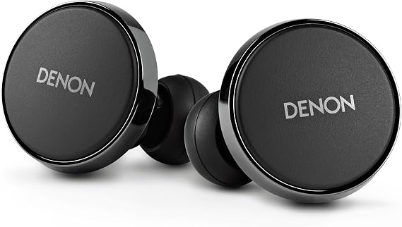 Denon PerL Pro True Wireless Earbuds, 32Hr Battery Life, Black