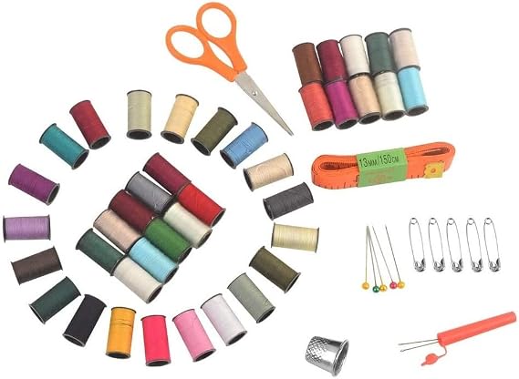 eZthings Professional Sewing Supplies Variety Sets and Kits for Arts and Crafts (Basket)