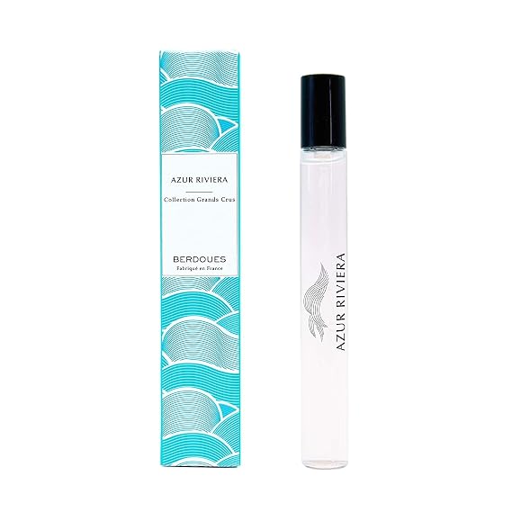 Berdoues Grands Crus Eau de Parfum Collection - Small | Fresh Long Lasting Scent Made in France | Luxury Unisex Perfume with Premium Quality Ingredients, 0.34 fl. (Grands Crus Azur Riviera)