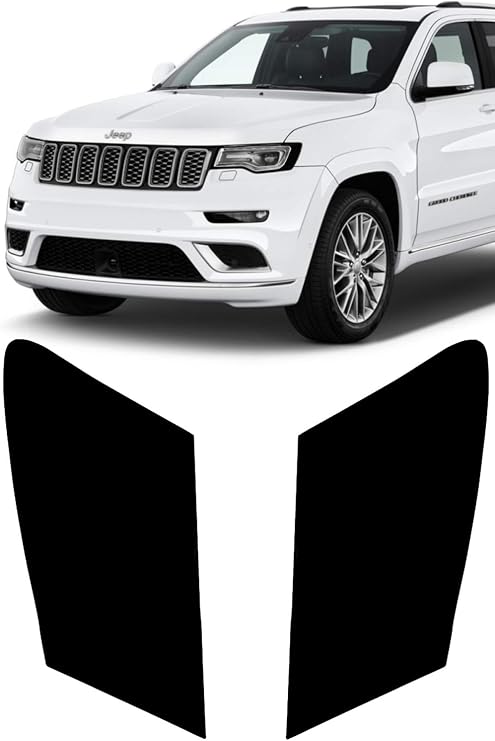 Compatible with 2014-2021 Jeep Grand Cherokee Headlight Amber Delete Tint Kit. Side Marker Reflector Overlay Covers compatible with Grand Cherokee Accessories