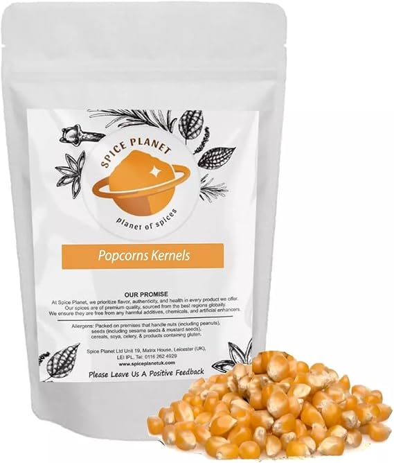 Popcorn Popping Corn Kernels | Popcorn Seeds by Spice Planet® 500g (500 Grams)