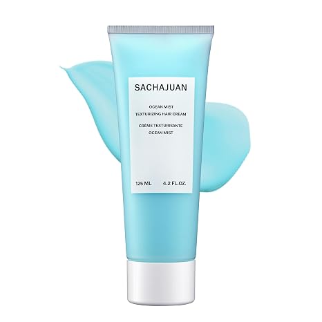 SACHAJUAN Ocean Mist Texturizing Hair Cream | Texturizing Cream for Curly, Wavy & Fine Hair | Builds Texture, Grip & Volume | Light Flexible Hold with Beachy Finish | Ocean Silk Technology | 4.2 oz
