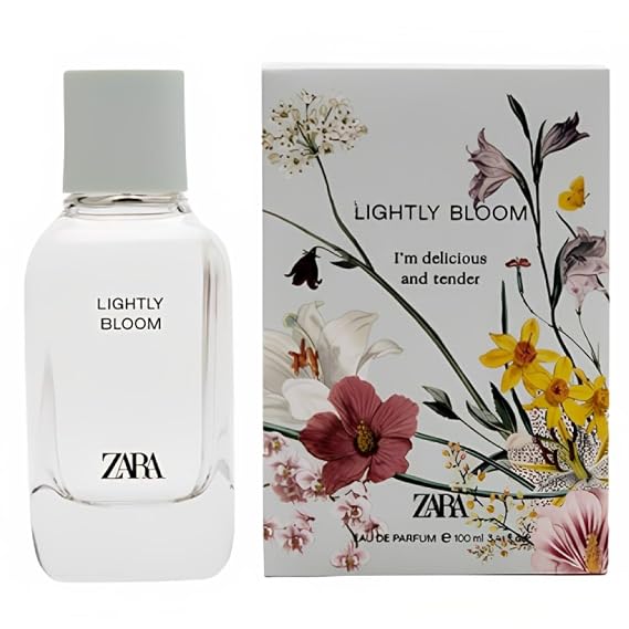 Zara Lightly Bloom Perfume for Women EDP Eau De Parfum 100 ML (3.4 FL. OZ)