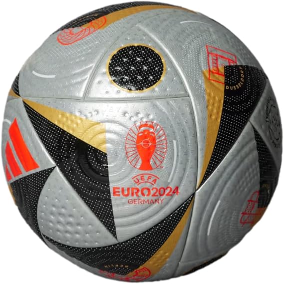 adidas Euro 24 Finals Pro Match Ball - Seamless Construction, FIFA Quality Pro Certified