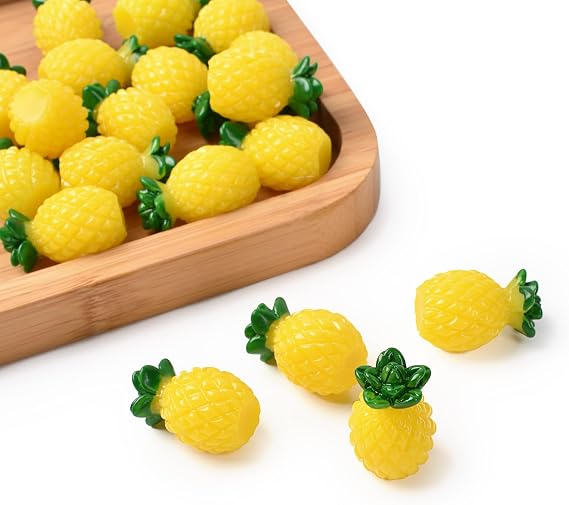 20PCS Miniature Pineapple Tiny Pineapple Figurines Fake Pineapple or Home House Grocery Photography Party Decoration
