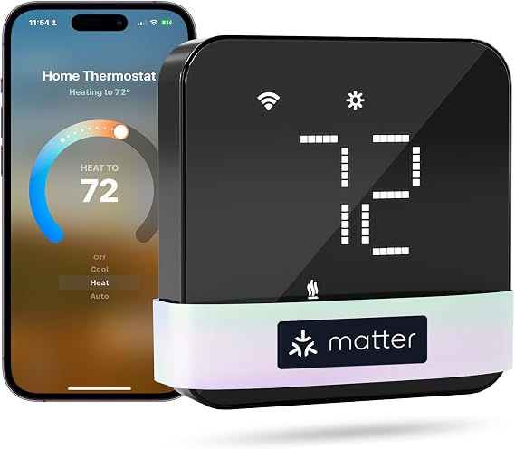 meross Smart Thermostats for Home, Matter Programmble WiFi Thermostat