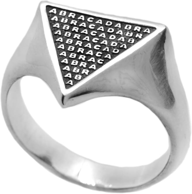 Indigo Abracadabra Magic Spell Sterling Silver Ring, Talisman Ring
