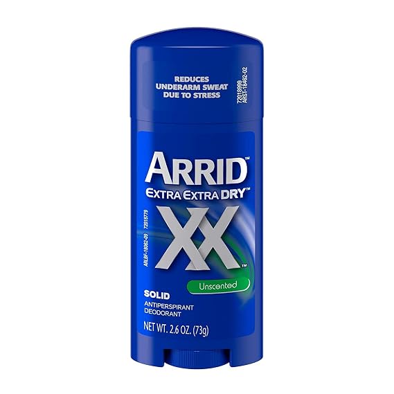 ARRID XX Anti-Perspirant Deodorant Solid Unscented 2.6 oz