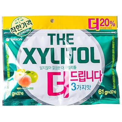Minecook Xylitol Chewing Gum 3 Flavors Apple, Peach, Lemon 4.4oz 122g