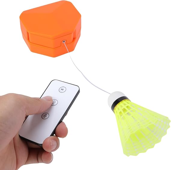 Badminton Self Training Tool, Single Player Badminton Trainer Adjustable Training Device with 3 Shuttlecocks for Indoor Practice