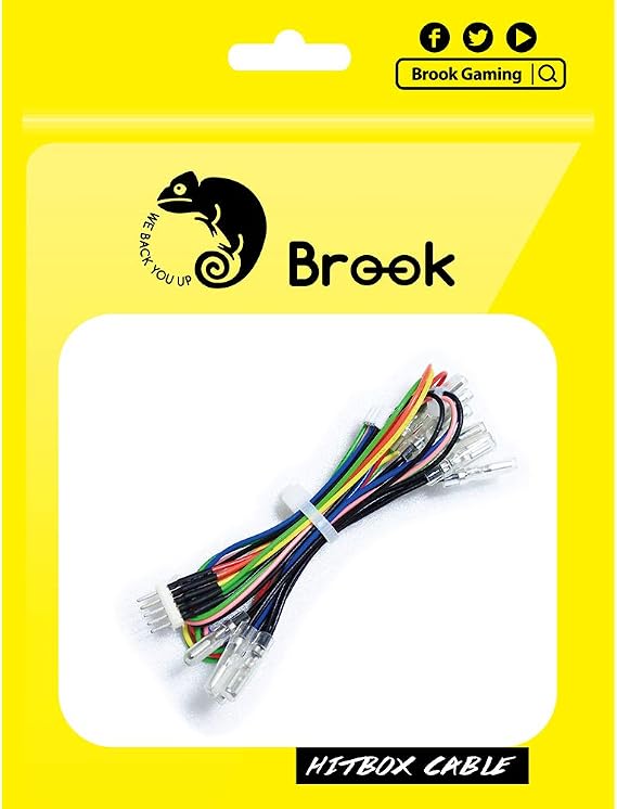Brook Hitbox Cable 5-pin, for Hitbox, Button Harness DIY Builds, Hitbox Accessories, Fighting Board Accessories, Fighting and Arcade Games