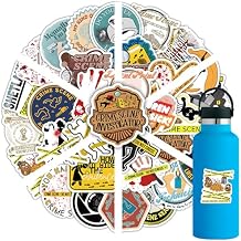 Fiction Crime Scene Stickers Pack, 50PCs, Movie Film Waterproof Vinyl Stickers for Laptop, Water Bottle, Phone - Kawaii Durable Cute Aesthetic Decals, DIY Crafts for Scrapbook, Journal. Scene