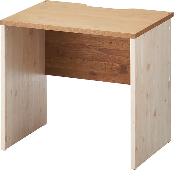 PESPA-DK-0860KB-WH Office Com, Office Desk, Pespa 2.0, Old Wood Style, Width 31.5 x Depth 23.6 x Height 28.3 inches 800 x 600 x 720 mm, Old Wood Top Board/White Legs | 味わいのある古木調デスク。幕板や配線スリット付きで、側面はブラックとホワイトの2色展開。同シリーズの脇机や机上ラックと組み合わせれば、利便性が向上します。 品番：PESPA-DK-0860KB-WH