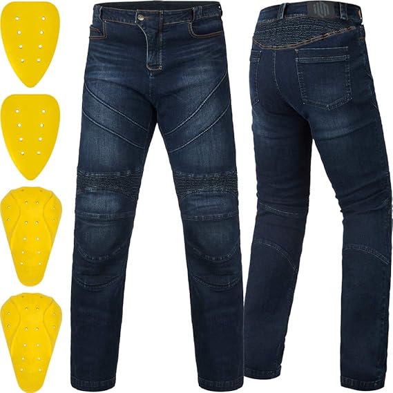 ILM Men CE Level 2 Motorcycle Riding Jeans BJN01 Blue