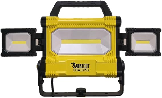 SabreCut 1pc SCLED707ACUK 50W 5000lm Mains Powered LED Work Light | IP54 work light delivers 5000lm with a durable portable handle and tripod compatibility for demanding site use