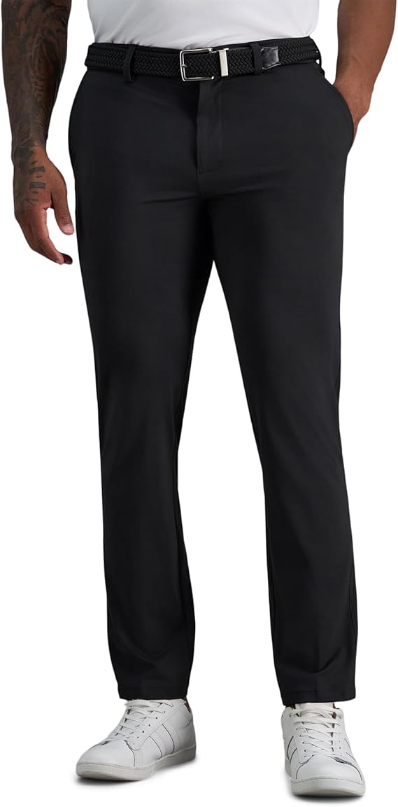 Haggar Sport Men's Athletic Fit Travel Performance Stretch Pant